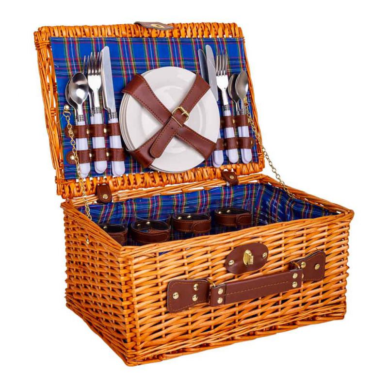cesta de picnic de 4 servicios