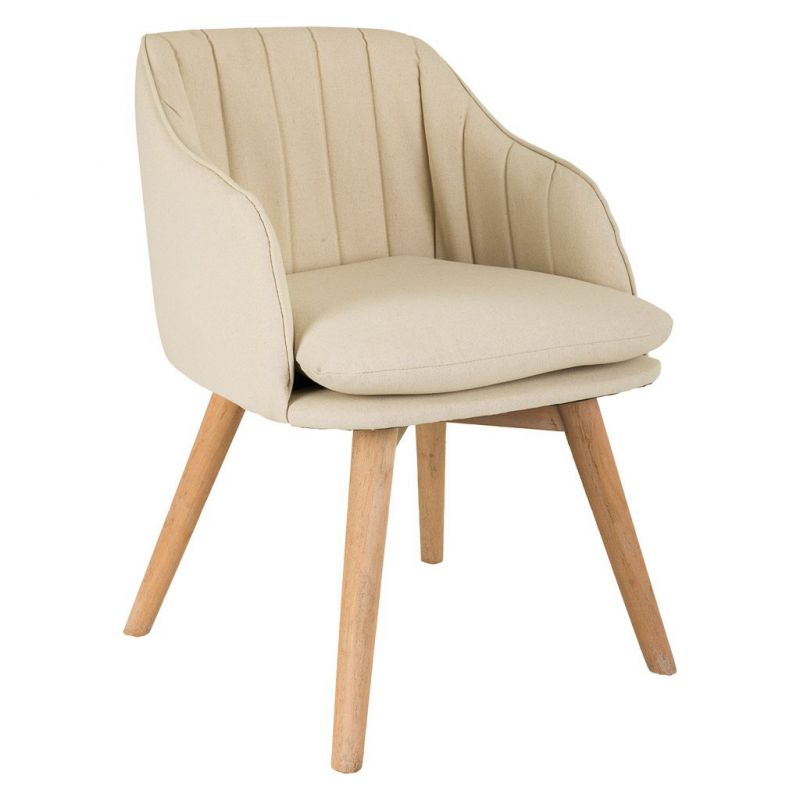 silla de madera y tapizada