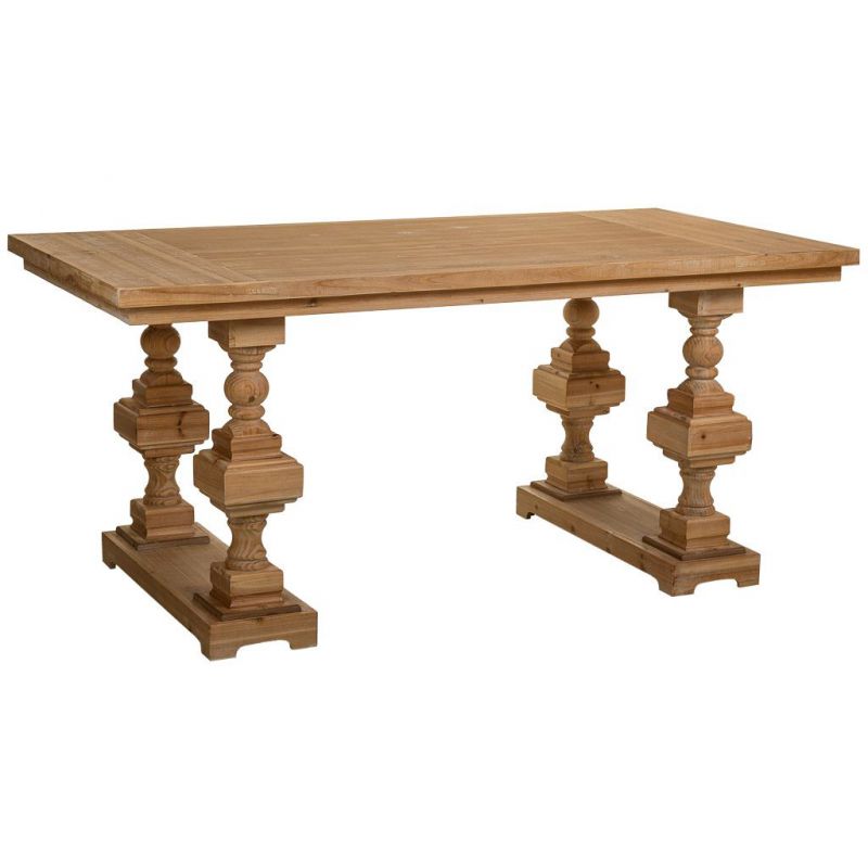 mesa salon de madera marron