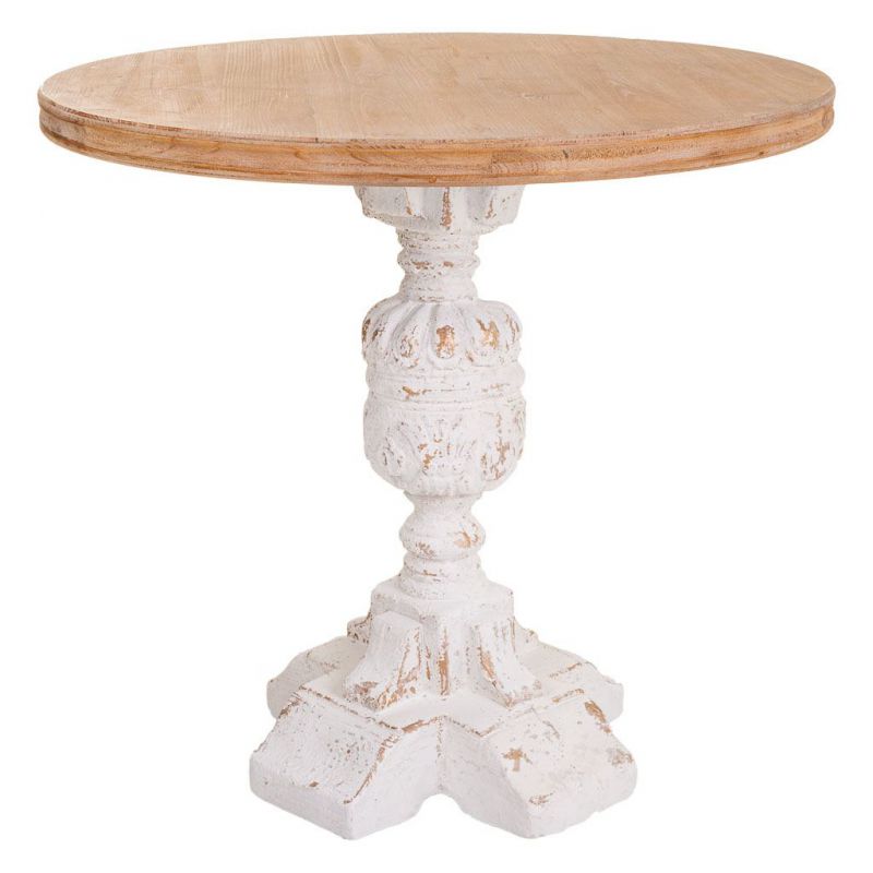 mesa de madera tallada