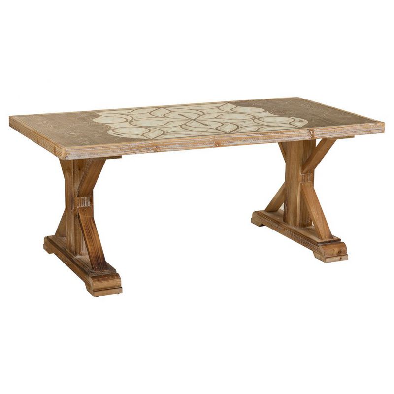 mesa de madera marron