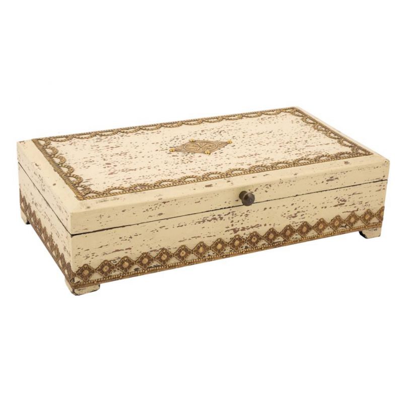caja joyero de madera acabado artesanal