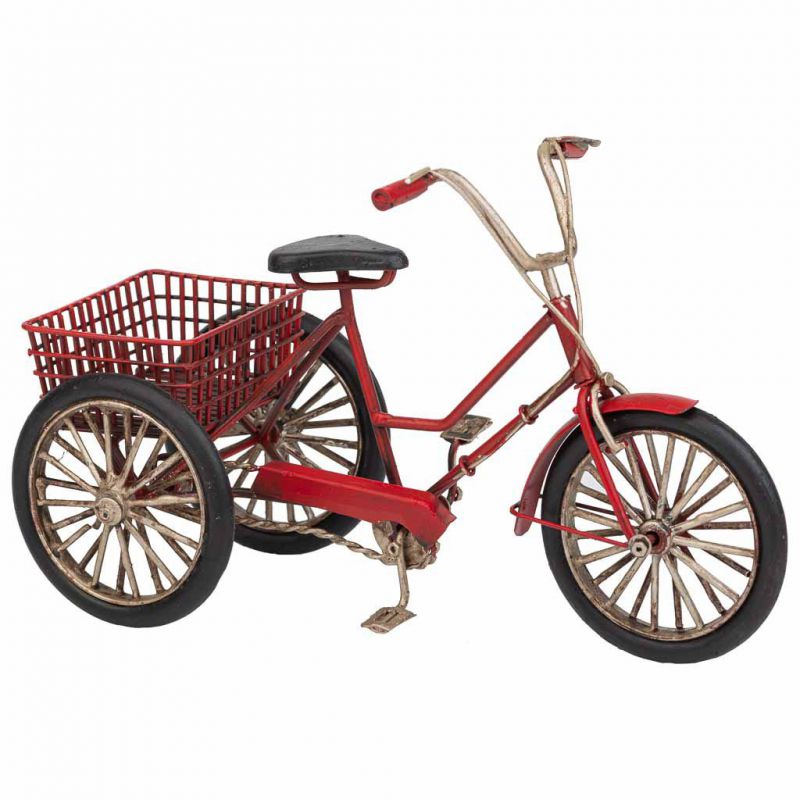 triciclo metal rojo