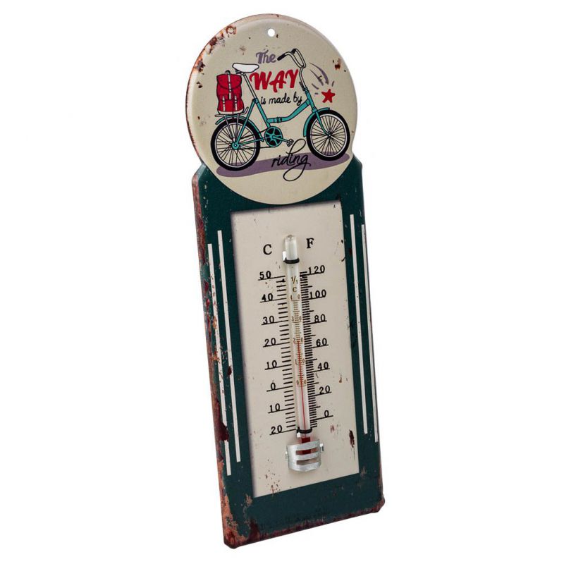 termometro de pared de metal
