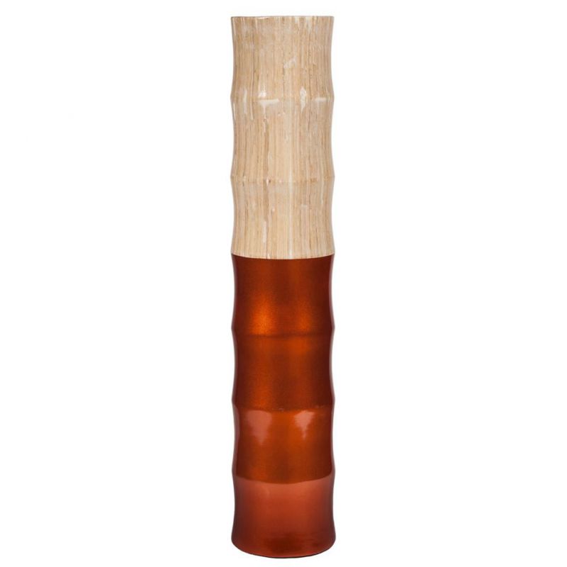 jarron bambu cobre