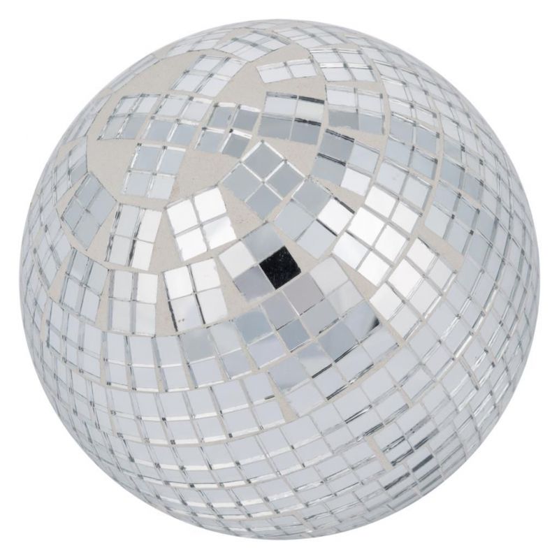 bola de cristal decorado plata