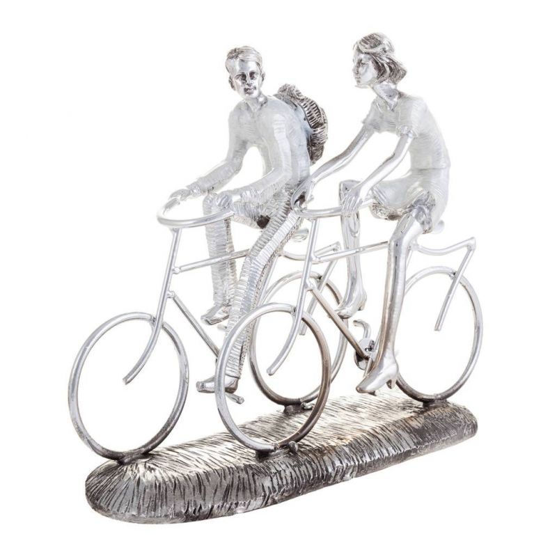 figura de pareja ciclista