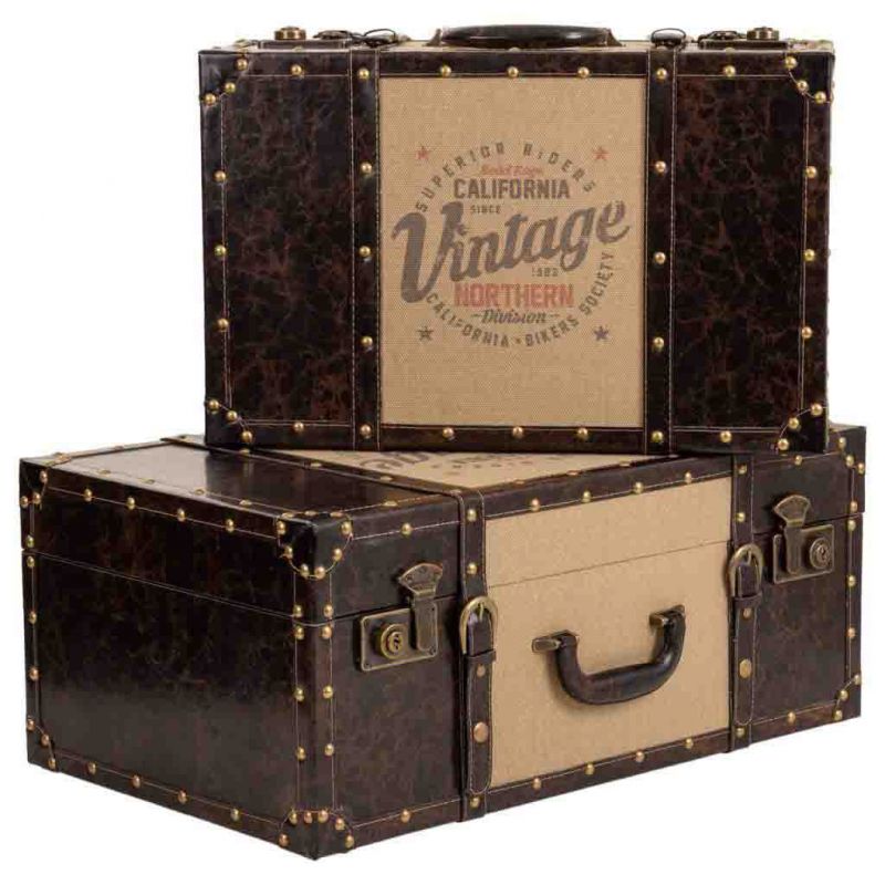 maletas vintage set 2 pzas